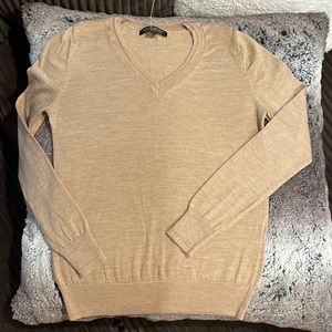 NWOT 100 percent Merino Wool Banana Republic V-neck Sweater Small Petite SP